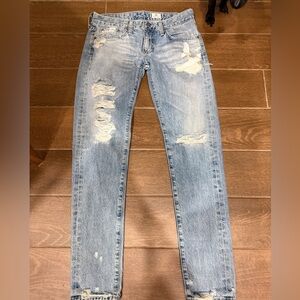 NWOT SAMPLE SZ 27 AG Adriano Goldschmied Faded Blue Straight Leg Jeans